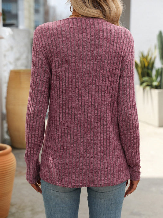 Square Neck Long Sleeve T-Shirt