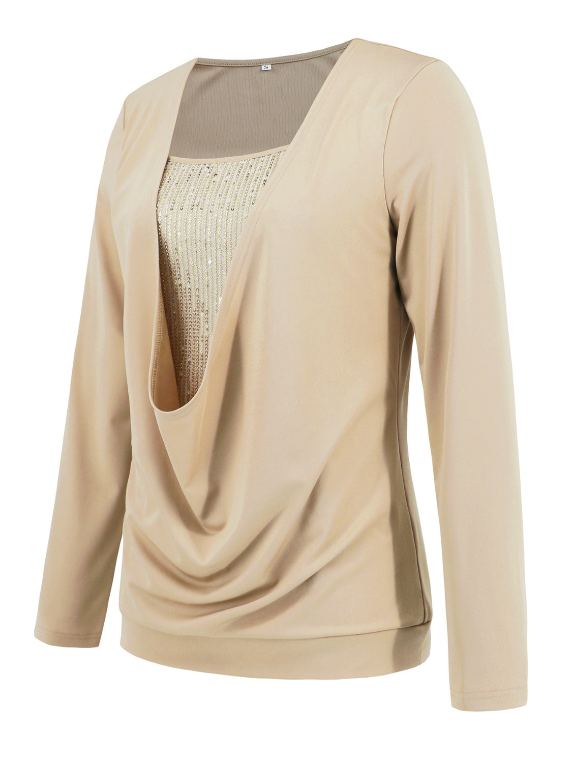 Sequin Long Sleeve Top