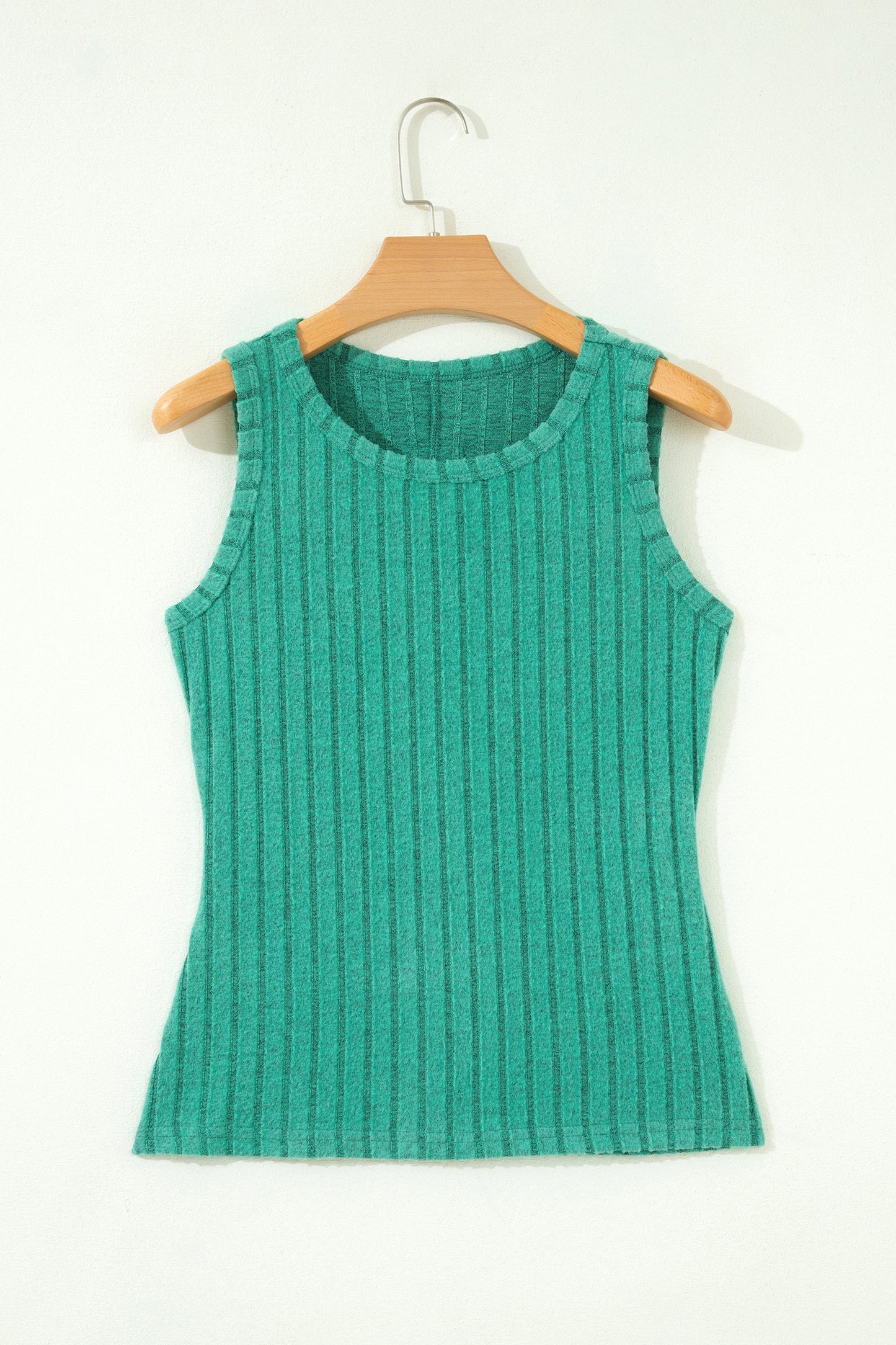 Sea Foam Green Ribbed Mineral Wash Tank Top