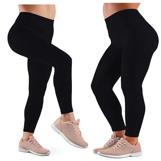 Womens High Waisted Fleece Lined Yoga Leggings Soft And Casual Winter Warm Thick Stretchy Tights For Ladies