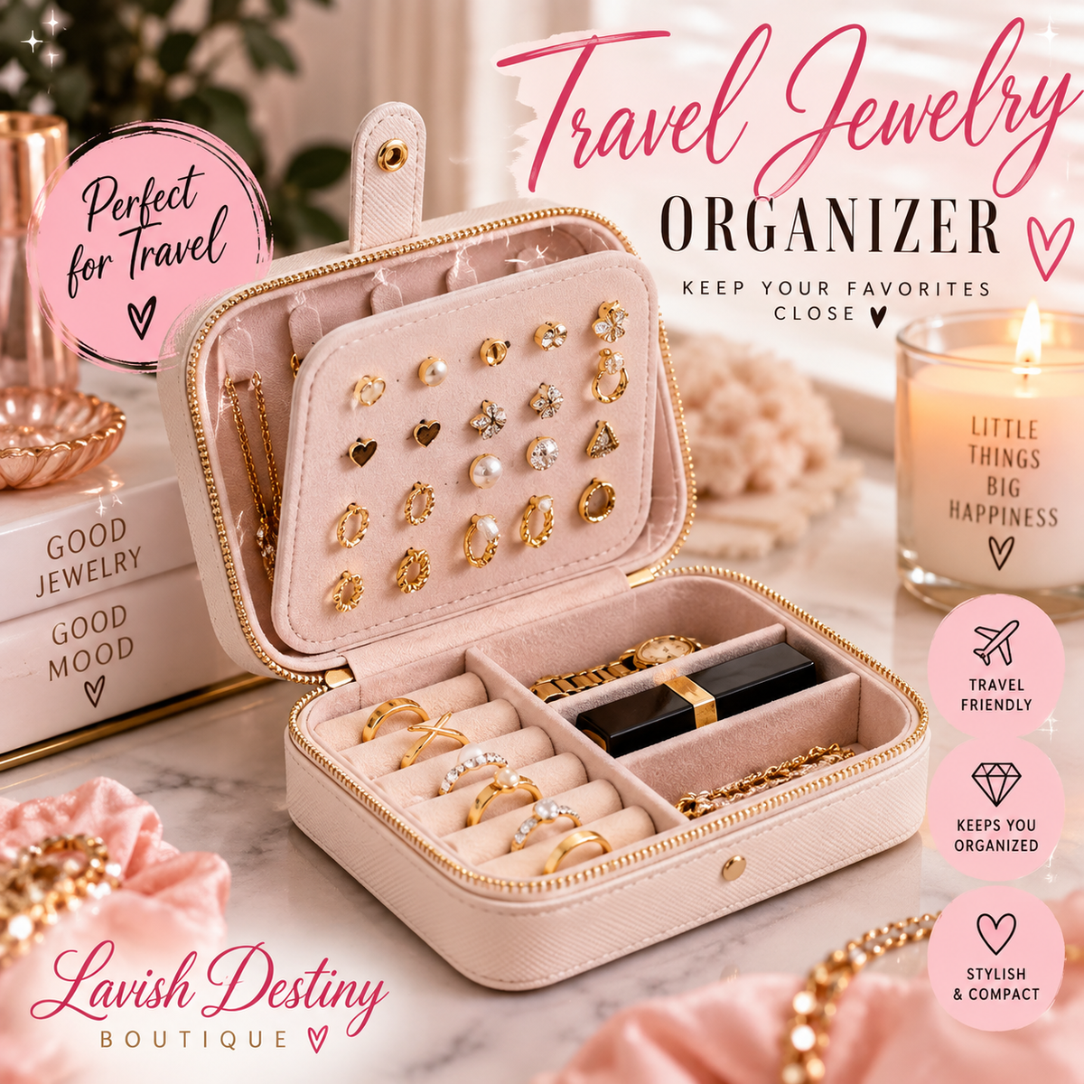 Travel Jewelry Organizer 💕✨