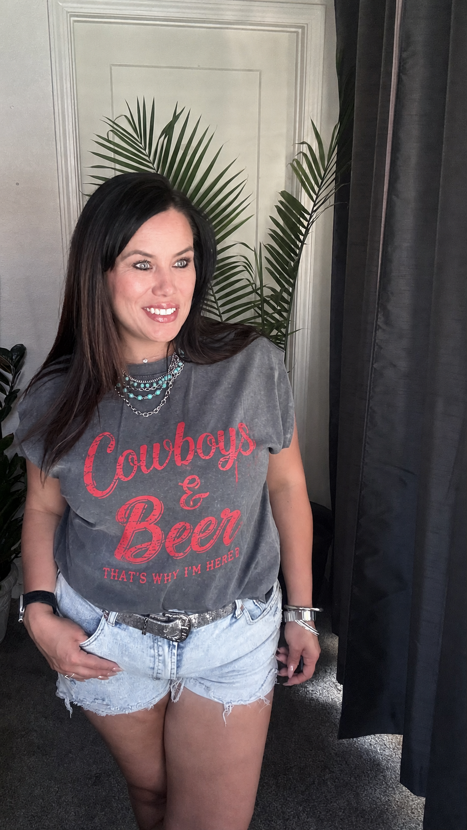 Cowboys & Beer Graphic Tee