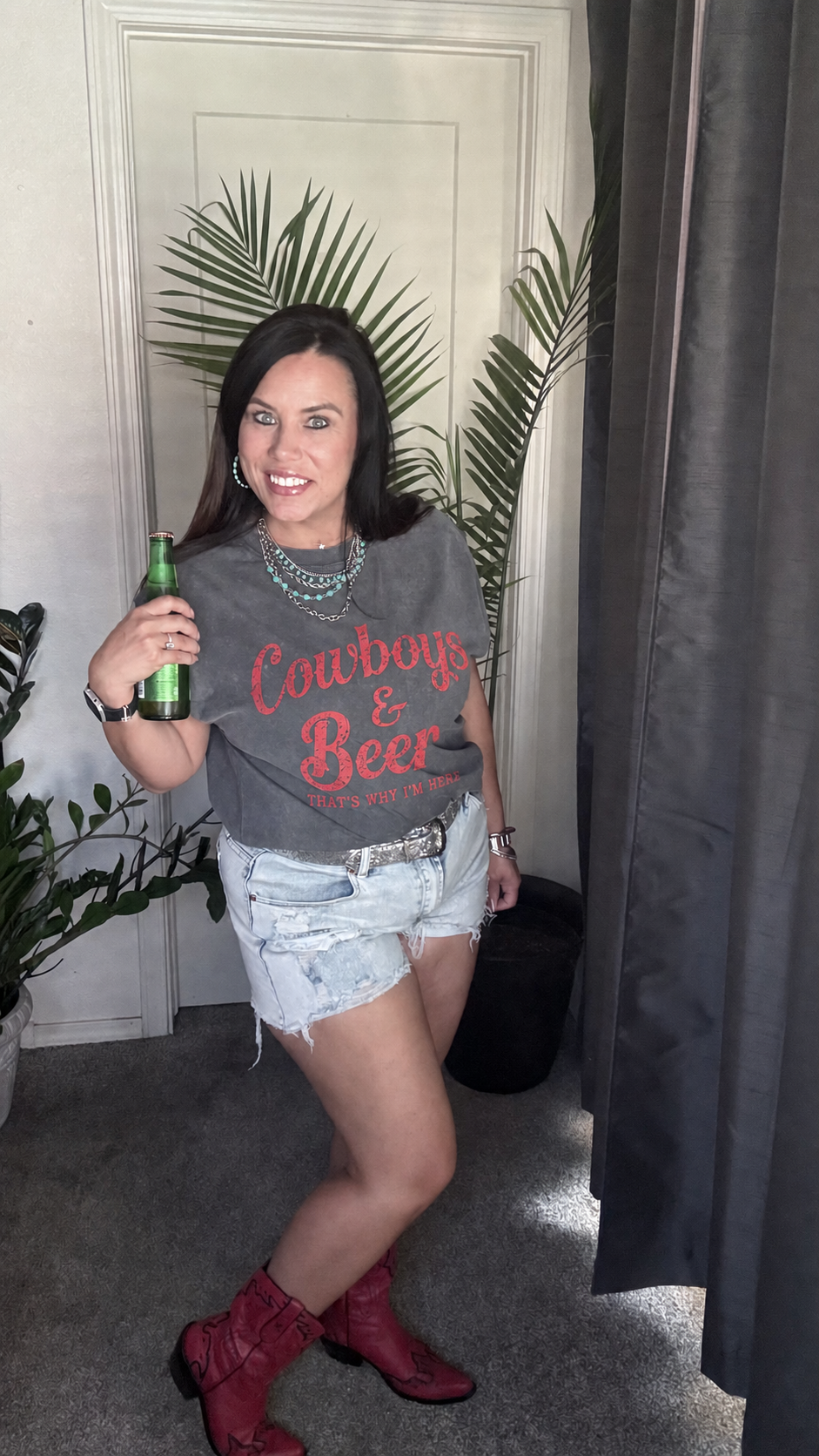 Cowboys & Beer Graphic Tee