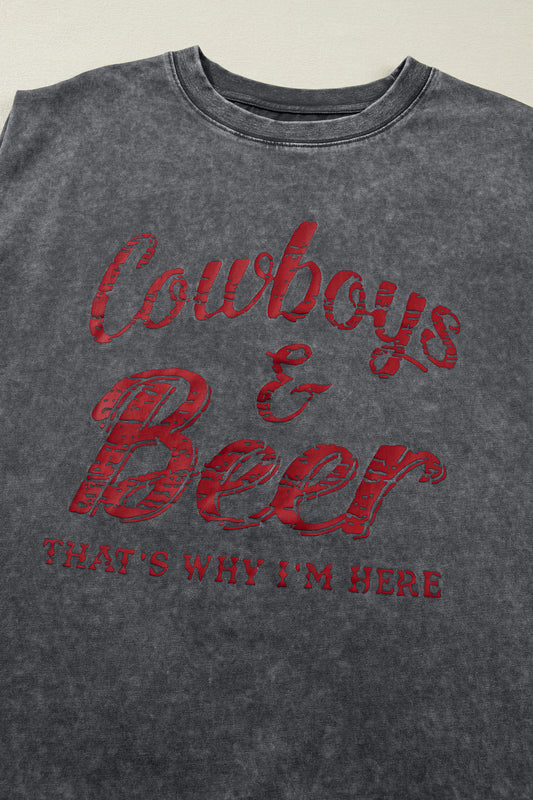 Cowboys & Beer Graphic Tee
