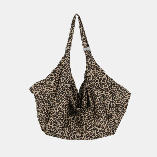 Leopard Polyester Tote Bag