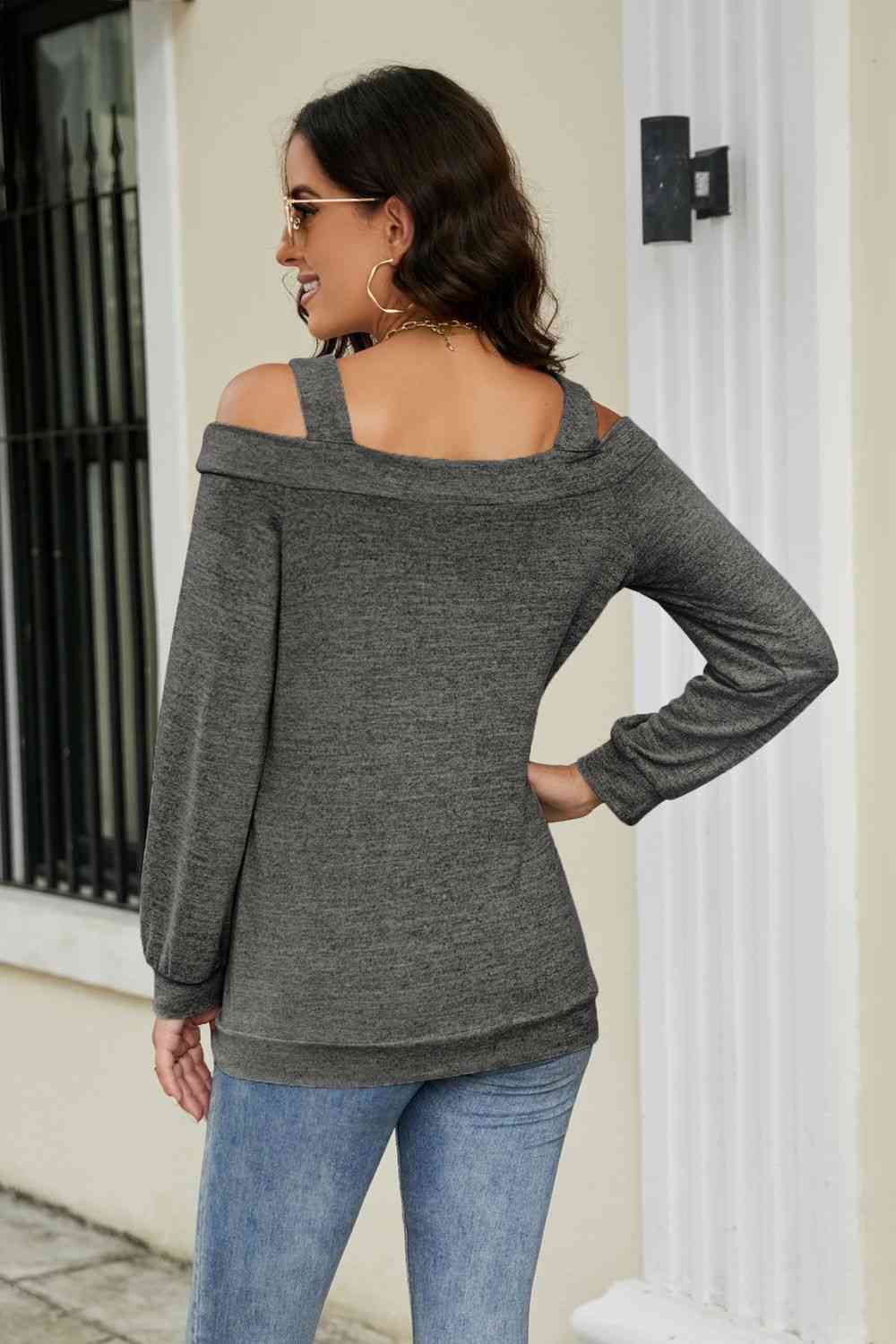 Cutout Cold-Shoulder Top