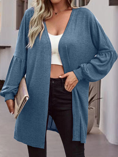 Open Front Long Sleeve Cardigan